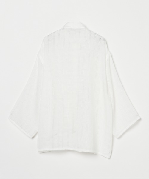 HELIOPOLE（エリオポール）の「LENO CLOTH SHIRT（シャツ/ブラウス・レディース・ブラック/ホワイト・38）」の14枚目の写真