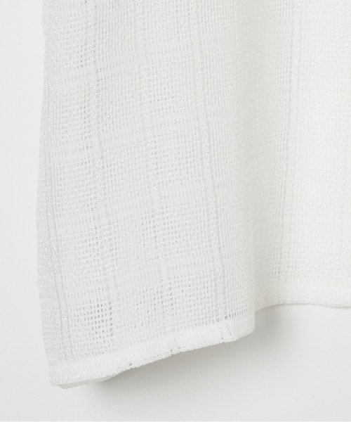 HELIOPOLE（エリオポール）の「LENO CLOTH SHIRT（シャツ/ブラウス・レディース・ブラック/ホワイト・38）」の11枚目の写真