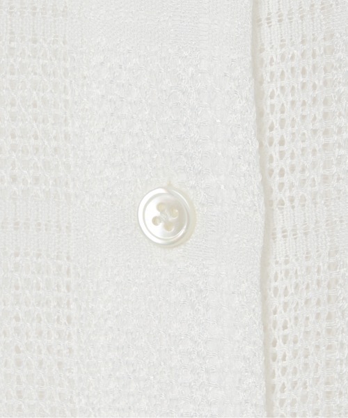 HELIOPOLE（エリオポール）の「LENO CLOTH SHIRT（シャツ/ブラウス・レディース・ブラック/ホワイト・38）」の10枚目の写真