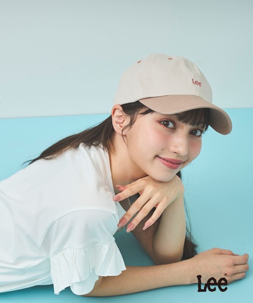 31 Sons de mode(トランテアン ソン ドゥ モード)の「【Leeコラボ】ロゴキャップ(キャップ・レディース・ピンク/ブラック/ベージュ・フリー)」の8枚目の写真