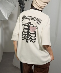 Snap club（スナップクラブ）の「【Snap club】グラフィックラインストーンワッフル半袖Tシャツ（Tシャツ/カットソー・メンズ）」
