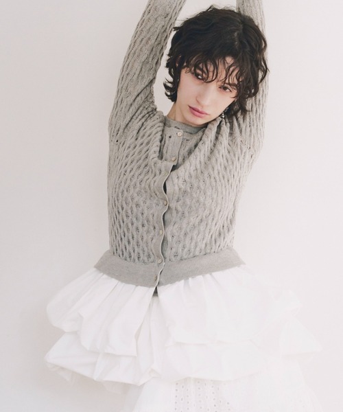 セール】taffeta balloon cardigan（カーディガン/ボレロ