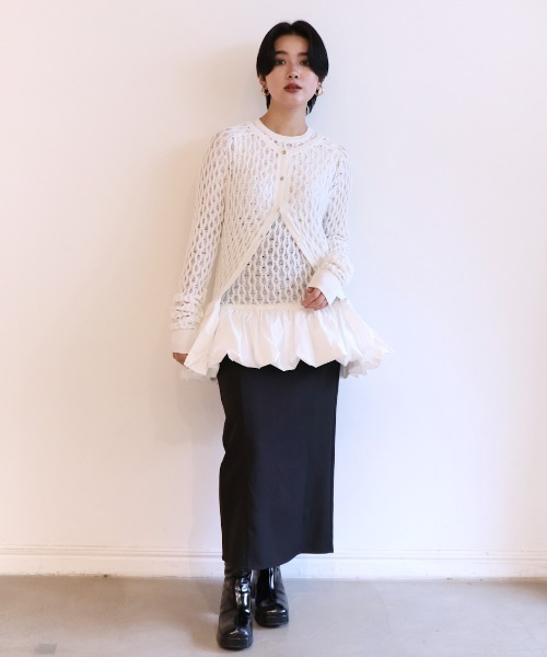 セール】taffeta balloon cardigan（カーディガン/ボレロ
