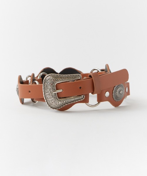 ROOPTOKYO(ループトウキョウ)の「ヴィンテージ風 ウエスタンベルト 【4collar】(ベルト・メンズ・ブラック/レッド/キャメル/ブラウン・FREE)」の3枚目の写真