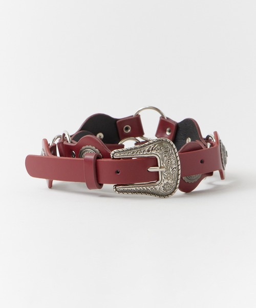 ROOPTOKYO(ループトウキョウ)の「ヴィンテージ風 ウエスタンベルト 【4collar】(ベルト・メンズ・ブラック/レッド/キャメル/ブラウン・FREE)」の13枚目の写真
