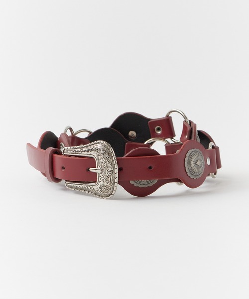 ROOPTOKYO(ループトウキョウ)の「ヴィンテージ風 ウエスタンベルト 【4collar】(ベルト・メンズ・ブラック/レッド/キャメル/ブラウン・FREE)」の14枚目の写真