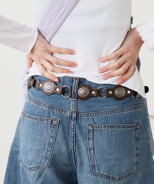 ROOPTOKYO(ループトウキョウ)の「ヴィンテージ風 ウエスタンベルト 【4collar】(ベルト・メンズ・ブラック/レッド/キャメル/ブラウン・FREE)」の9枚目の写真