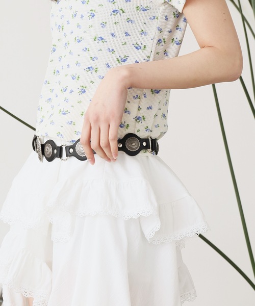 ROOPTOKYO(ループトウキョウ)の「ヴィンテージ風 ウエスタンベルト 【4collar】(ベルト・メンズ・ブラック/レッド/キャメル/ブラウン・FREE)」の8枚目の写真