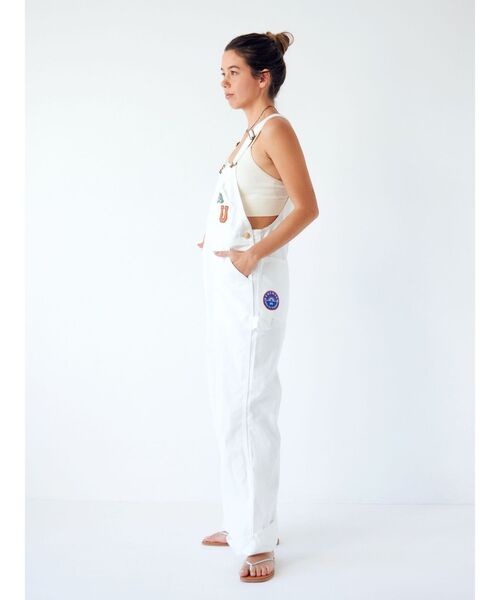 セール】Lee別注 ワッペンデザインデニムサロペット（つなぎ