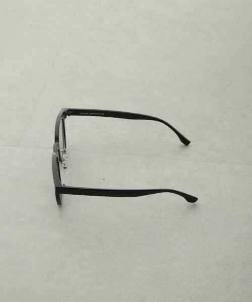 NANO universe（ナノユニバース）の「アイウェア/ボストン型 セルフレーム（サングラス・メンズ・ベージュ/ブラック・FREE）」の4枚目の写真