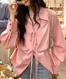 CELENA BEATS（セレナビーツ）の「※フロント リボン デザイン ルーズ シャツ（シャツ/ブラウス・メンズ）」