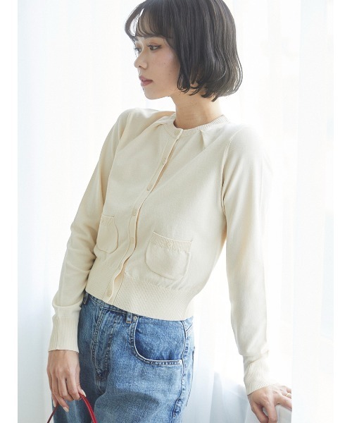 期間限定 数量限定 セール】＜Azusaさんコラボ＞フロントタックニットカーディガン トップス