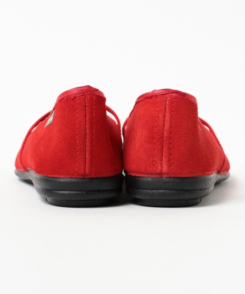 ALBEROLA（アルベローラ）の「【別注】ALBEROLA / フラットシューズ25SS　スエード（バレエシューズ・レディース・ブラック/レッド・36/37/38/39/35）」の5枚目の写真