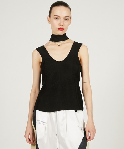 スカーフサテンタンク / Scarf Satin Tank（タンクトップ）｜PRANK