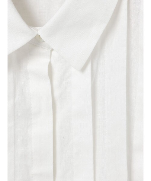 MidiUmi(ミディウミ)の「MidiUmi タックショートシャツ(シャツ/ブラウス・レディース・ブルー/オフホワイト/ブラック・FREE)」の17枚目の写真