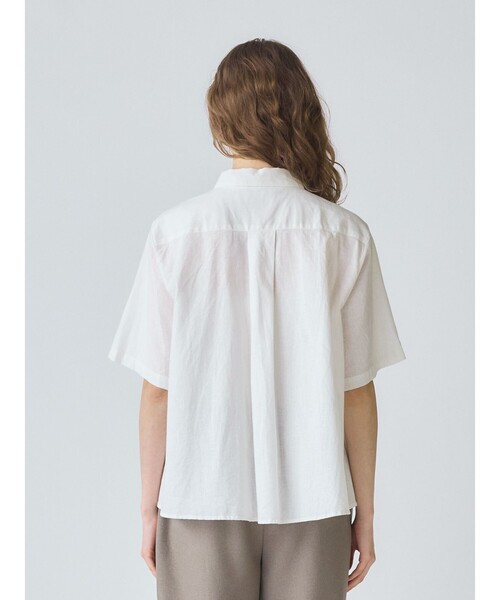 【タグ付未使用】MidiUmi タックショートシャツ　オフホワイト マーコート 000000013592-01-l.jpg?t=