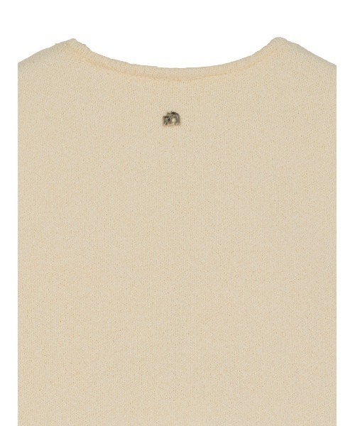 アイボリー レース タンクトップ AMERI Ameri（アメリ）の「CUP IN EMBROIDERY LOGO TANK TOP（タンク