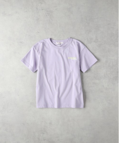 VIVIAN BLUE（ビビアンブルー）の「VIVIAN BLUE(ヴィヴィアンブルー)【キッズ】メッセージグラフィックＴシャツ（Tシャツ/カットソー・キッズ・ホワイト/パープル・130/140/150/160）」の3枚目の写真