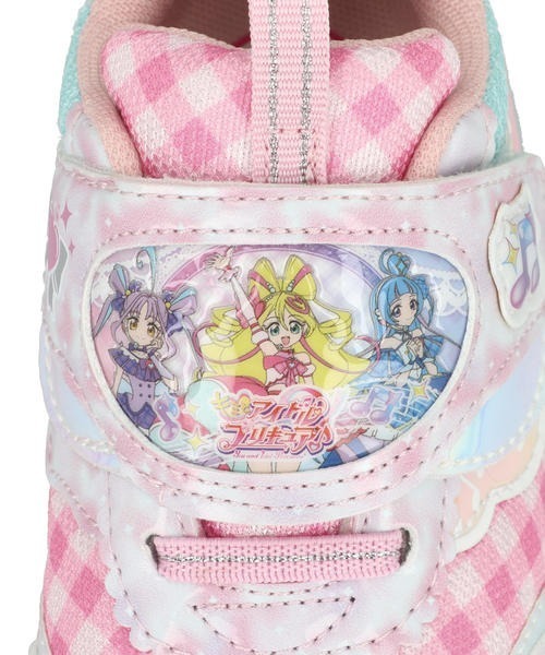 ASBee（アスビー）の「キミとアイドルプリキュア♪ キッズ ライトアップシューズ【光る靴】キャラクターシューズ スニーカー ワンベルト（スニーカー・キッズ・ピンク/パープル・15.0cm/16.0cm/17.0cm/18.0cm/19.0cm）」の5枚目の写真