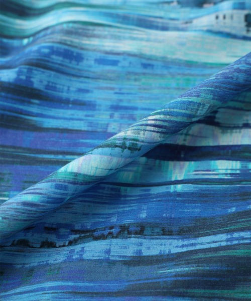 A/C DESIGN BY ALPHA CUBIC（エーシーデザインバイアルファキュービック）の「2025年春夏【リバティシリーズ】パッチワークスカート（スカート・レディース・ブルー・61/64/67）」の18枚目の写真