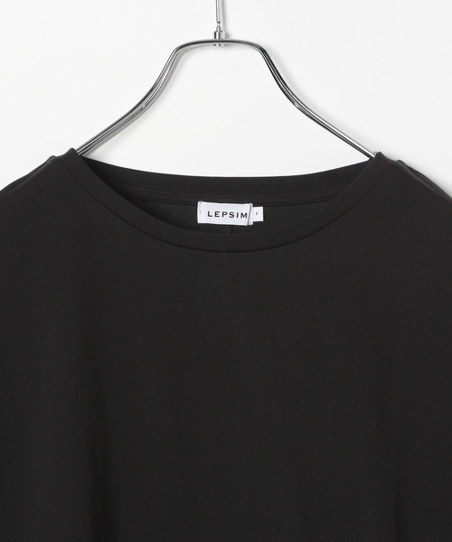 LEPSIM（レプシィム）の「バックタックチュニック　290291（Tシャツ/カットソー・レディース・ホワイト×ブラック/ブラック/ピンク/ライトグリーン/オフホワイト/チャコールグレー/ブルー・FREE）」の9枚目の写真