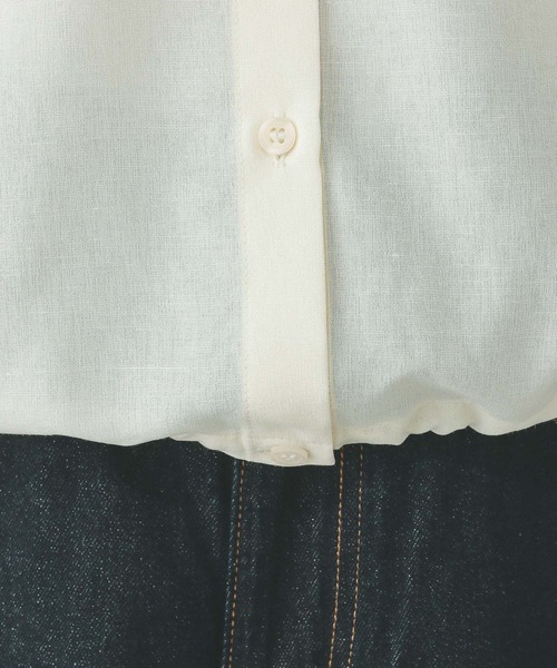 ＊R8920ページ セール】イージーケアシアークロップドシャツ/288064（シャツ