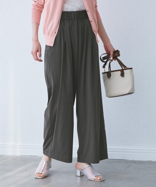 PICONE CLUB ピッコーネ ギンガムチェック ストレートパンツ 刺繍