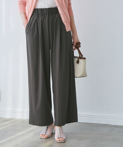ROPE' PICNIC（ロペピクニック）の「レーヨンナイロンイージーワイドパンツ（その他パンツ・レディース・グレー系その他/チャコールグレー/ブラウン/ネイビー・36/38/40）」の7枚目の写真