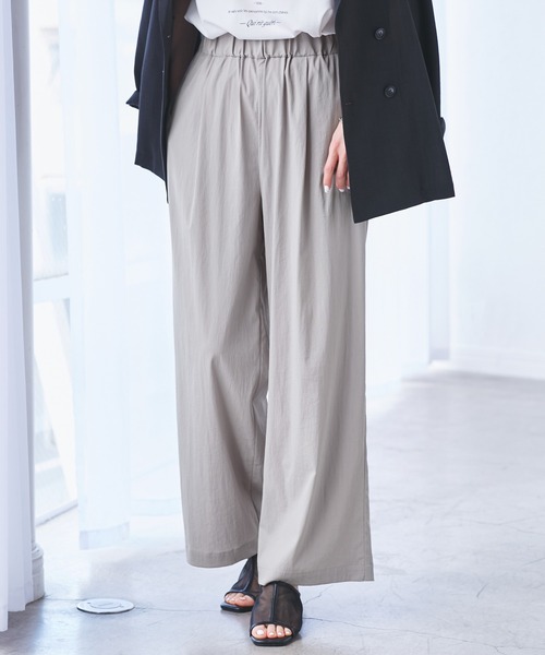 ROPE' PICNIC（ロペピクニック）の「レーヨンナイロンイージーワイドパンツ（その他パンツ・レディース・グレー系その他/チャコールグレー/ブラウン/ネイビー・36/38/40）」の10枚目の写真