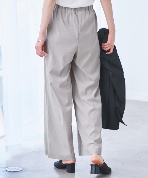 ROPE' PICNIC（ロペピクニック）の「レーヨンナイロンイージーワイドパンツ（その他パンツ・レディース・グレー系その他/チャコールグレー/ブラウン/ネイビー・36/38/40）」の12枚目の写真