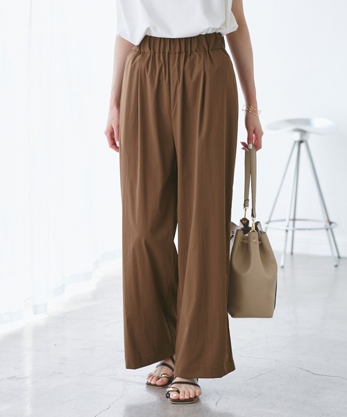 ROPE' PICNIC（ロペピクニック）の「レーヨンナイロンイージーワイドパンツ（その他パンツ・レディース・グレー系その他/チャコールグレー/ブラウン/ネイビー・36/38/40）」の15枚目の写真