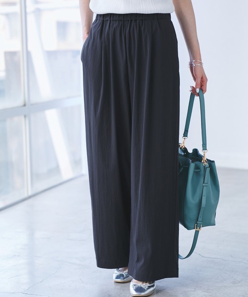 ROPE' PICNIC（ロペピクニック）の「レーヨンナイロンイージーワイドパンツ（その他パンツ・レディース・グレー系その他/チャコールグレー/ブラウン/ネイビー・36/38/40）」の19枚目の写真
