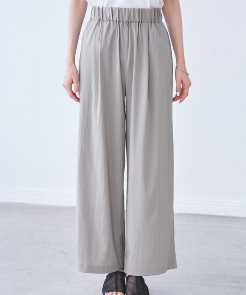 ROPE' PICNIC（ロペピクニック）の「レーヨンナイロンイージーワイドパンツ（その他パンツ・レディース・グレー系その他/チャコールグレー/ブラウン/ネイビー・36/38/40）」の20枚目の写真