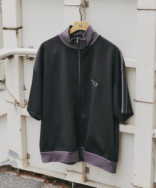 tk.TAKEO KIKUCHI（ティーケータケオキクチ）の「トラックジャージジャケット（Tシャツ/カットソー・メンズ・オフホワイト/グレー/ブラック・02/03）」の8枚目の写真