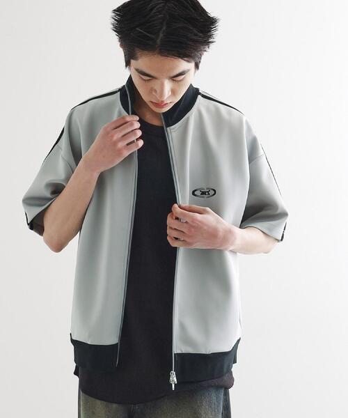 tk.TAKEO KIKUCHI（ティーケータケオキクチ）の「トラックジャージジャケット（Tシャツ/カットソー・メンズ・オフホワイト/グレー/ブラック・02/03）」の14枚目の写真