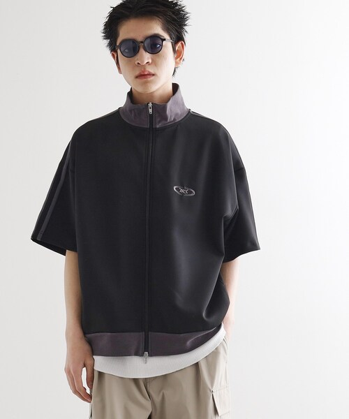 tk.TAKEO KIKUCHI（ティーケータケオキクチ）の「トラックジャージジャケット（Tシャツ/カットソー・メンズ・オフホワイト/グレー/ブラック・02/03）」の19枚目の写真