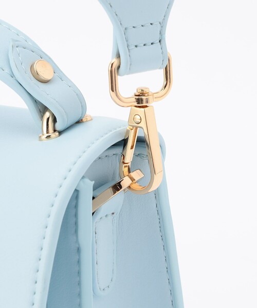 HVISK（ヴィスク）の「HVISK/ヴィスク RENEI SOFT STRUCTURE / 2WAY ハンドバッグ / ショルダーバッグ（ショルダーバッグ・レディース・サックスブルー・ONE SIZE）」の9枚目の写真