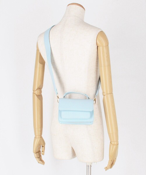 HVISK（ヴィスク）の「HVISK/ヴィスク RENEI SOFT STRUCTURE / 2WAY ハンドバッグ / ショルダーバッグ（ショルダーバッグ・レディース・サックスブルー・ONE SIZE）」の12枚目の写真