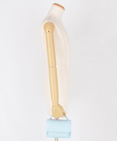 HVISK（ヴィスク）の「HVISK/ヴィスク RENEI SOFT STRUCTURE / 2WAY ハンドバッグ / ショルダーバッグ（ショルダーバッグ・レディース・サックスブルー・ONE SIZE）」の13枚目の写真