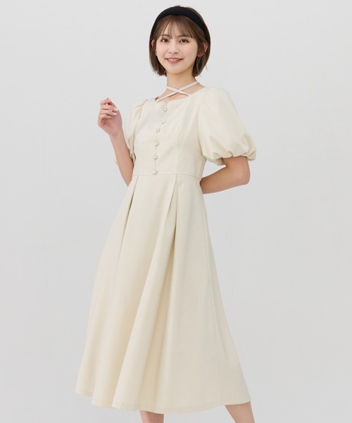 新品　REDYAZEL リボンスリーブティアードワンピース REDYAZEL｜リボンスリーブティアードワンピース | Rakuten