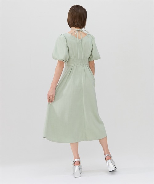 REDYAZEL(レディアゼル)の「バルーンスリーブワンピース(ワンピース・レディース・アイボリー/オレンジ/ミント/ブルー/ネイビー・SMALL/MEDIUM)」の14枚目の写真