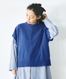 and myera | ａｎｄ　ｍｙｅｒａ　アイレット柄のベスト(ベスト)