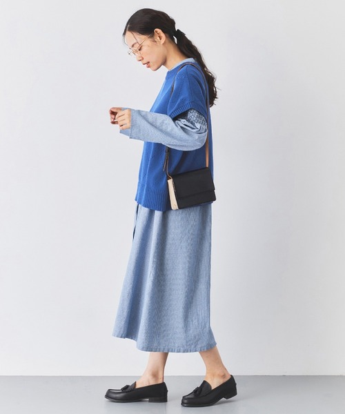 and myera（アンド マイラ）の「ａｎｄ　ｍｙｅｒａ　アイレット柄のベスト（ベスト・レディース・ブルー・L/M/S/LL）」の7枚目の写真