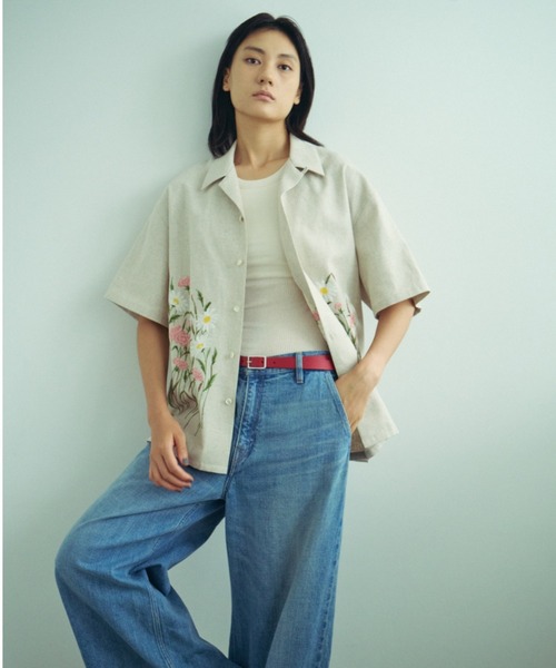 2AM(ツーエイエム)の「【superNova. / スーパーノヴァ】ALOHA SHIRT-FLOWER GARDEN EMB-(シャツ/ブラウス・メンズ・ナチュラル/ホワイト・MEDIUM/SMALL)」の2枚目の写真