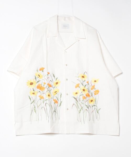 2AM(ツーエイエム)の「【superNova. / スーパーノヴァ】ALOHA SHIRT-FLOWER GARDEN EMB-(シャツ/ブラウス・メンズ・ナチュラル/ホワイト・MEDIUM/SMALL)」の4枚目の写真
