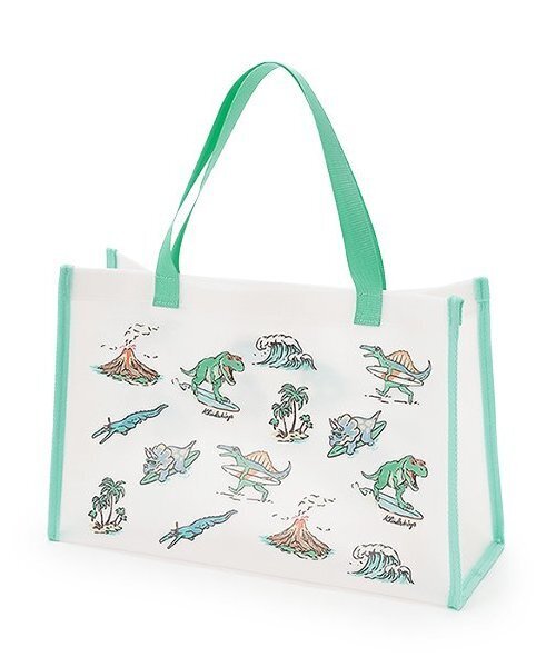 kladskap(クレードスコープ)の「【SWIM】総柄プールバッグ(スイムグッズ・キッズ・エメラルド/ネイビー/ピンク・F)」の1枚目の写真
