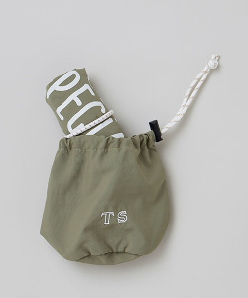 TODAY'S SPECIAL（トゥデイズスペシャル）の「【TODAY'S SPECIAL】POUCH MARCHE BAG M カーキ/361317（エコバッグ/サブバッグ・レディース・ミント・FREE）」の8枚目の写真