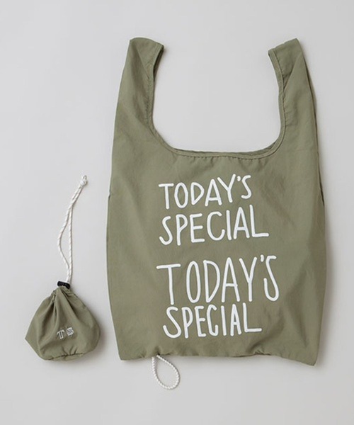 TODAY'S SPECIAL（トゥデイズスペシャル）の「【TODAY'S SPECIAL】POUCH MARCHE BAG M カーキ/361317（エコバッグ/サブバッグ・レディース・ミント・FREE）」の15枚目の写真
