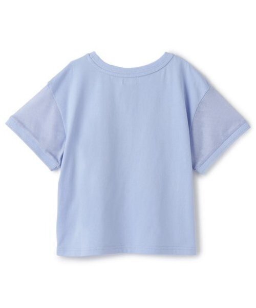 メゾピアノ新品新作タグ付きナンバリング　袖メッシュ半袖Tシャツ130 セール】ナンバリング 袖メッシュ半袖Tシャツ（Tシャツ