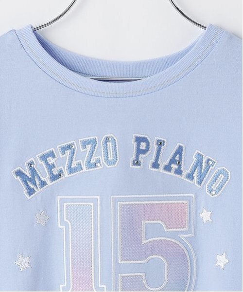 メゾピアノ新品新作タグ付きナンバリング　袖メッシュ半袖Tシャツ130 メゾピアノ新品新作タグ付きナンバリング 袖メッシュ半袖Tシャツ